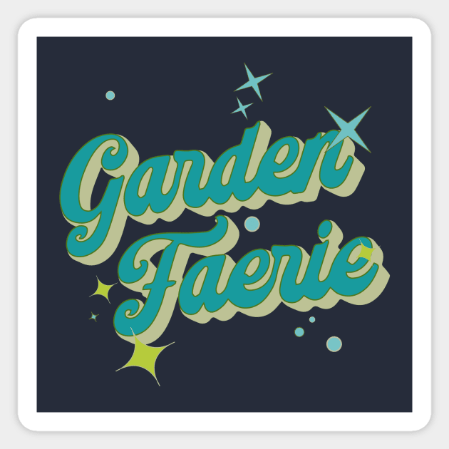 Garden Fairy ( teal ) Sticker by Eugene and Jonnie Tee's